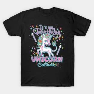 It's my Birthday Unicorn Costume Birthday Party T-Shirt